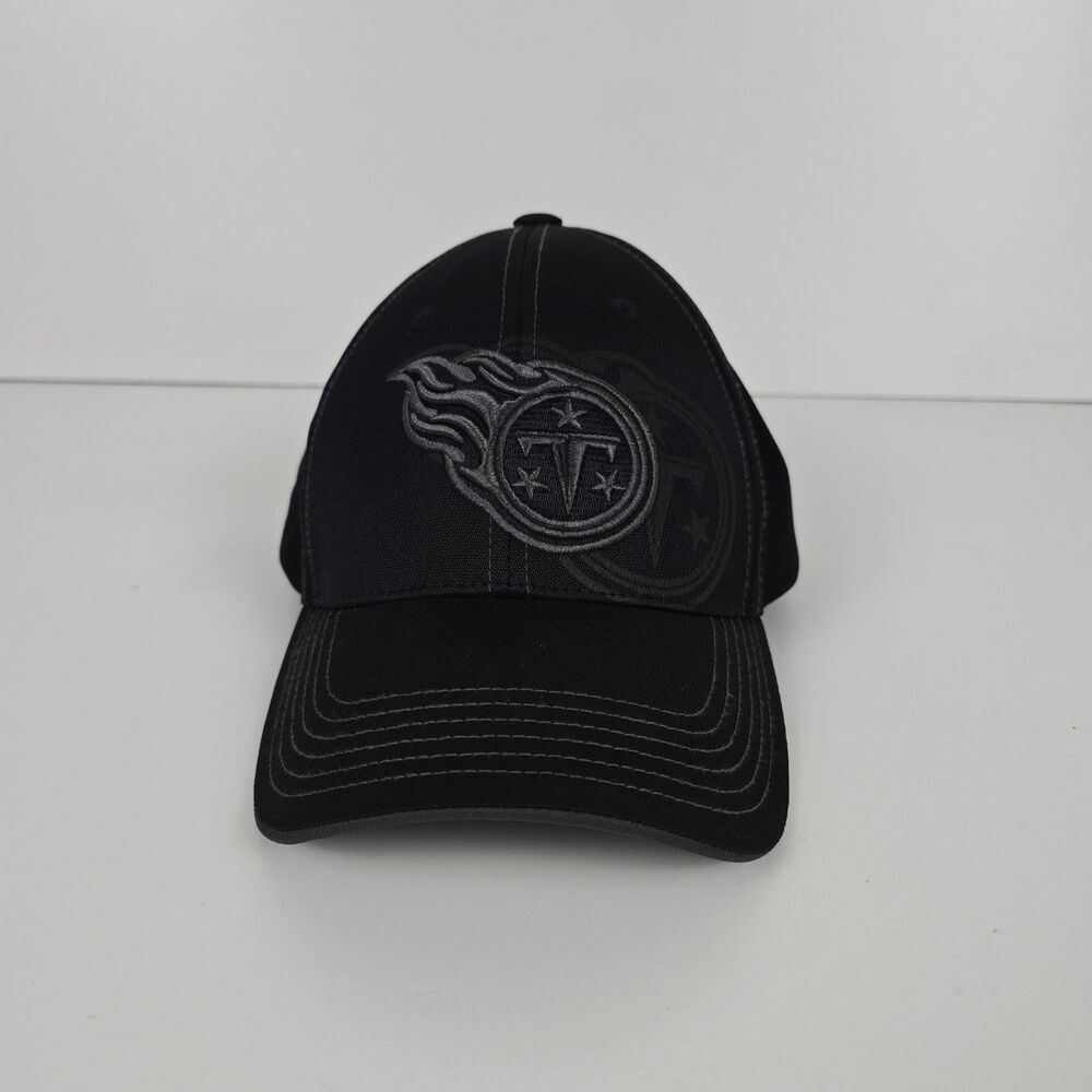NFL Team Apparel Tennessee Titans Black Adjustable Baseball Cap One Size